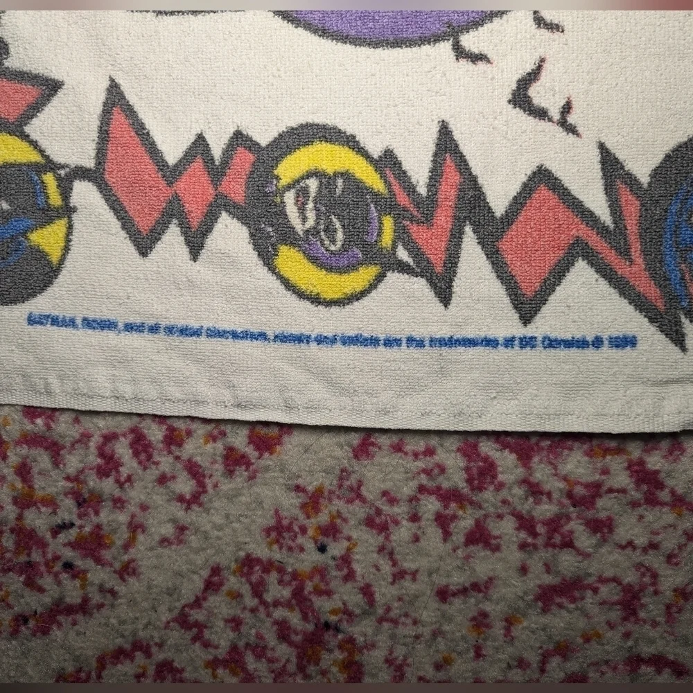 21.5 x 31.5 vintage Batman and Robin Jay franco bath/beach towel DC comics